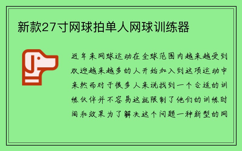 新款27寸网球拍单人网球训练器